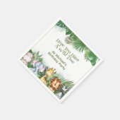 Safari Dieren gepersonaliseerd Servet (Hoek)