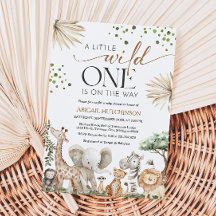 Safari Dieren Geslacht Neutrale Baby Shower