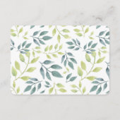 Safari dieren geslacht neutrale display douche informatiekaartje (Achterkant)