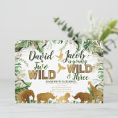 Safari Dieren Gewrichtsverjaardag, Oerwoud Dieren Kaart (Staand voorkant)