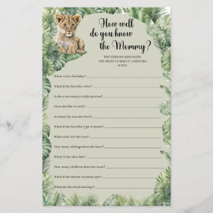 Safari Dieren Hoe goed ken je het mama spel