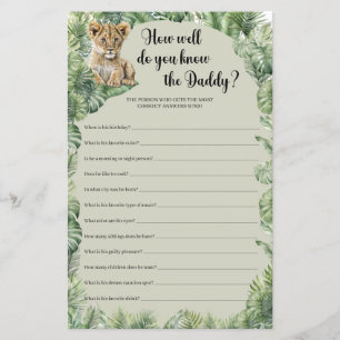 Safari Dieren Hoe goed ken je het papa spel