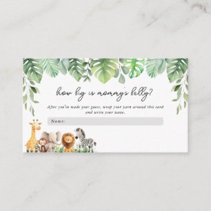 Safari Dieren Hoe groot is mama's buik Kaart