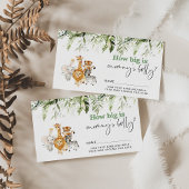 Safari dieren hoe groot is mama's buikkaart informatiekaartje