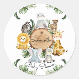 Safari Dieren in het Oerwoud Sticker