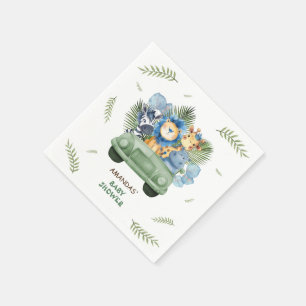 Safari Dieren Jongen Baby Shower Servet