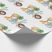 Safari Dieren jungle Tropisch Cadeaupapier (Hoek)