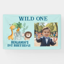 Safari Dieren Jungle Wild One Foto Banner