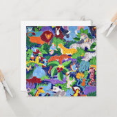 Safari Dieren Kaart (Voorkant / Achterkant in situ)