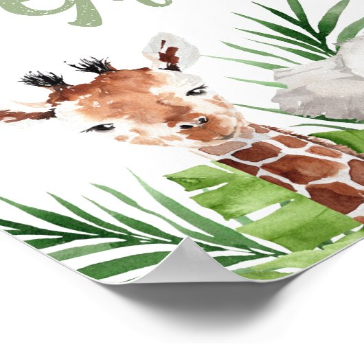 Safari Dieren Kaarten en Gifts Poster (Hoek)