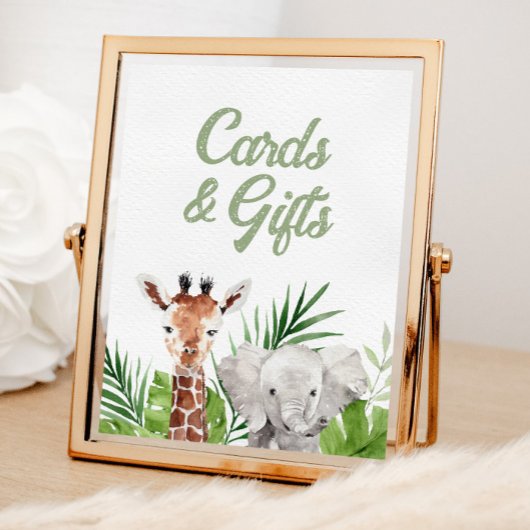 Safari Dieren Kaarten en Gifts Poster