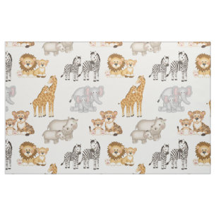 Safari Dieren Kinder Stof