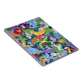 Safari dieren kleurig patroon notitieboek (Rechterzijde)