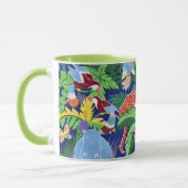 Safari Dieren, kleurrijk patroon, Mok (Links)