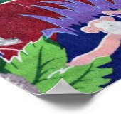 Safari dieren kleurrijk patroonpatroon poster (Hoek)