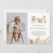 Safari Dieren Landschap Foto Uitnodiging (Voorkant)