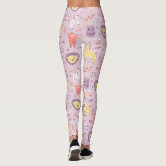 Safari Dieren Leggings (Achterkant)