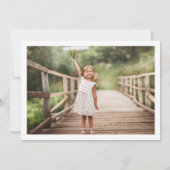 Safari Dieren "Let's Get Wild" Foto Verjaardag Kaart (Achterkant)