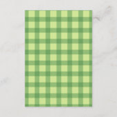 Safari dieren Lucky Little Shamrock Diapper Raffl Informatiekaartje (Achterkant)