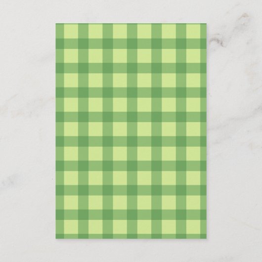 Safari dieren Lucky Little Shamrock Diapper Raffl Informatiekaartje (Achterkant)