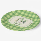 Safari dieren Lucky Little Shamrock Papieren Bordje (Gekanteld)