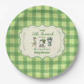 Safari dieren Lucky Little Shamrock Papieren Bordje (Voorkant)