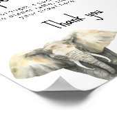 Safari dieren - Luier Raffle spel Poster (Hoek)