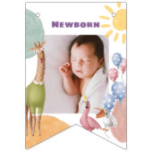 Safari Dieren  Maandfoto Vlaggetjes (Eerste vlag)