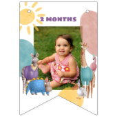 Safari Dieren  Maandfoto Vlaggetjes (Derde vlag)