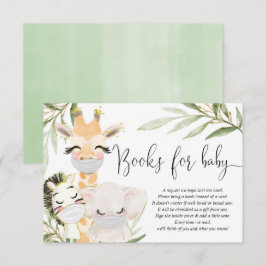 Safari dieren maskers genderneutrale boeken voor b informatiekaartje