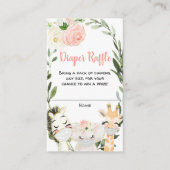 Safari-dieren met een maspelotkaart informatiekaartje (Voorkant)