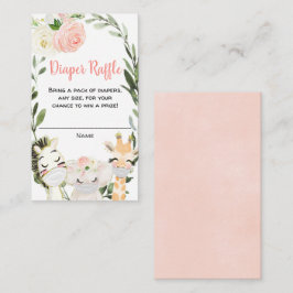 Safari-dieren met een maspelotkaart informatiekaartje