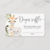 Safari-dieren met een maspelotkaart informatiekaartje (Voorkant)