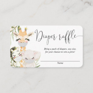 Safari-dieren met een maspelotkaart informatiekaartje