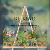 Safari Dieren met Inspirerend quote Acryl Bord (Neutraal)