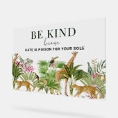 Safari Dieren met Inspirerend quote Acryl Bord (Hoek)
