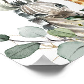 Safari Dieren met Lion Baby shower Welkomstteken Poster (Hoek)