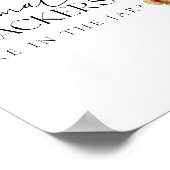 Safari Dieren Modern Baby shower Game Poster (Hoek)