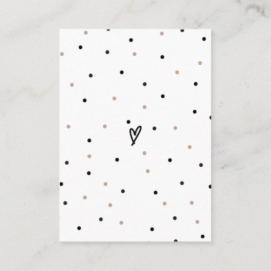 Safari Dieren Modern Baby shower Guesses Spel Informatiekaartje (Achterkant)