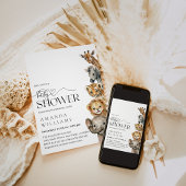 Safari Dieren Modern Baby shower Kaart