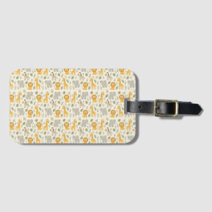 Safari dieren nursery print bagagelabel