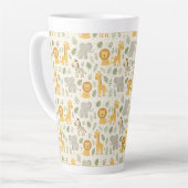 Safari dieren nursery print latte mok (Linkerhoek)