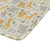 Safari dieren nursery print snijplank (Hoek)