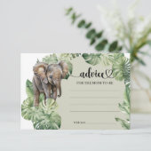 Safari dieren Oerwoud Advies voor de aanstaande mo Informatiekaartje (Staand voorkant)