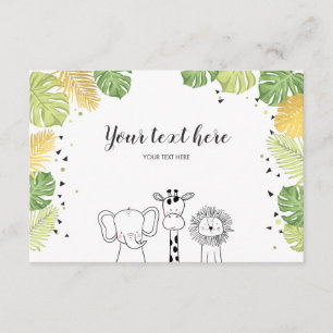 Safari Dieren Oerwoud dierentuin Plaats kaart Wild