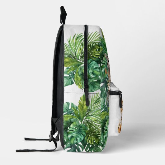 Safari Dieren Oerwoud Vrienden Kinder Bedrukte Rugzak (Links)