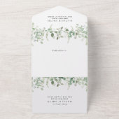 Safari Dieren, Oerwoud, Wilde, Eerste Verjaardag All In One Uitnodiging (Buitenkant)