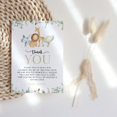 Safari Dieren, Oerwoud, Wilde, Eerste Verjaardag Bedankkaart