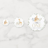 Safari Dieren, Oerwoud, Wilde, Eerste Verjaardag Confetti (Voorkanten)