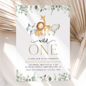 Safari Dieren, Oerwoud, Wilde, Eerste Verjaardag Kaart